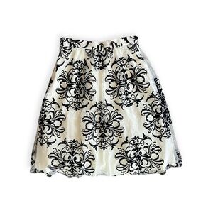 Chetta B skirt black white size 8 medium